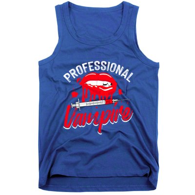 Venipuncture Needle Meme Design Phlebotomy Nurse Funny Gift Tank Top