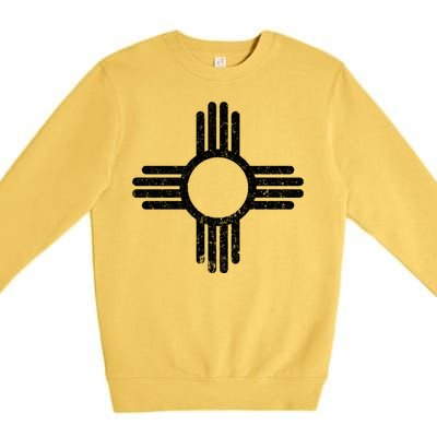 Vintage New Mexico Flag Symbol Premium Crewneck Sweatshirt