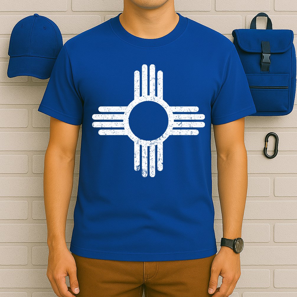 Vintage New Mexico Flag Symbol T-Shirt