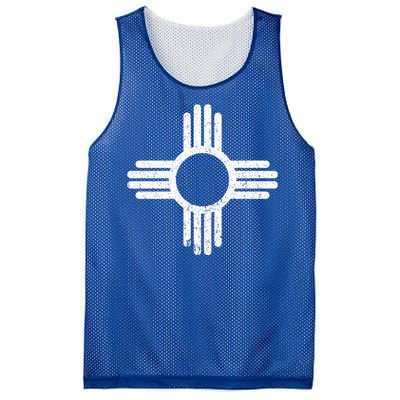 Vintage New Mexico Flag Symbol Mesh Reversible Basketball Jersey Tank