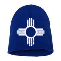 Vintage New Mexico Flag Symbol Short Acrylic Beanie