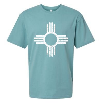 Vintage New Mexico Flag Symbol Sueded Cloud Jersey T-Shirt