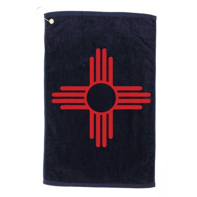 Vintage New Mexico Flag Zia Sun Retro Distressed Golf Towel