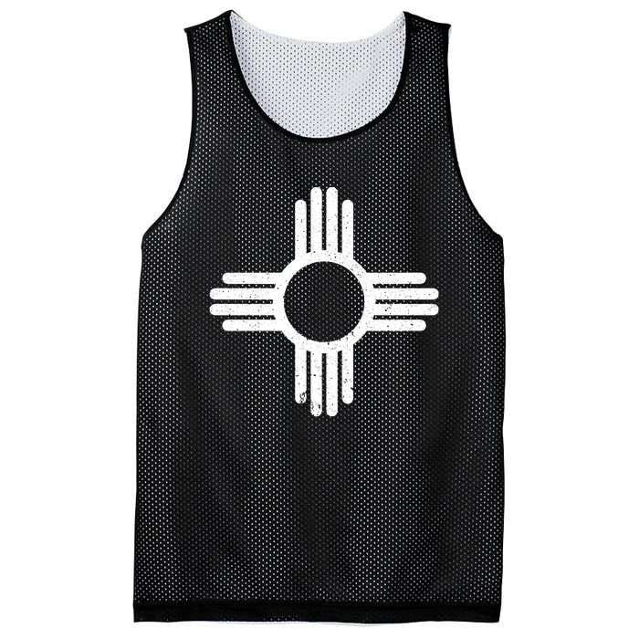 Vintage New Mexico Flag Symbol Mesh Reversible Basketball Jersey Tank