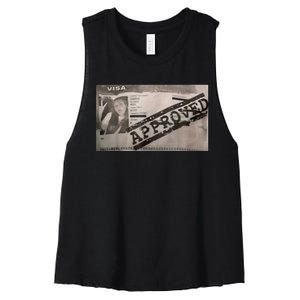 Visa Nika Muhl Approved Women's Racerback Cropped Tank