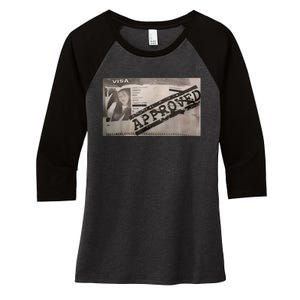 Visa Nika Muhl Approved Women's Tri-Blend 3/4-Sleeve Raglan Shirt