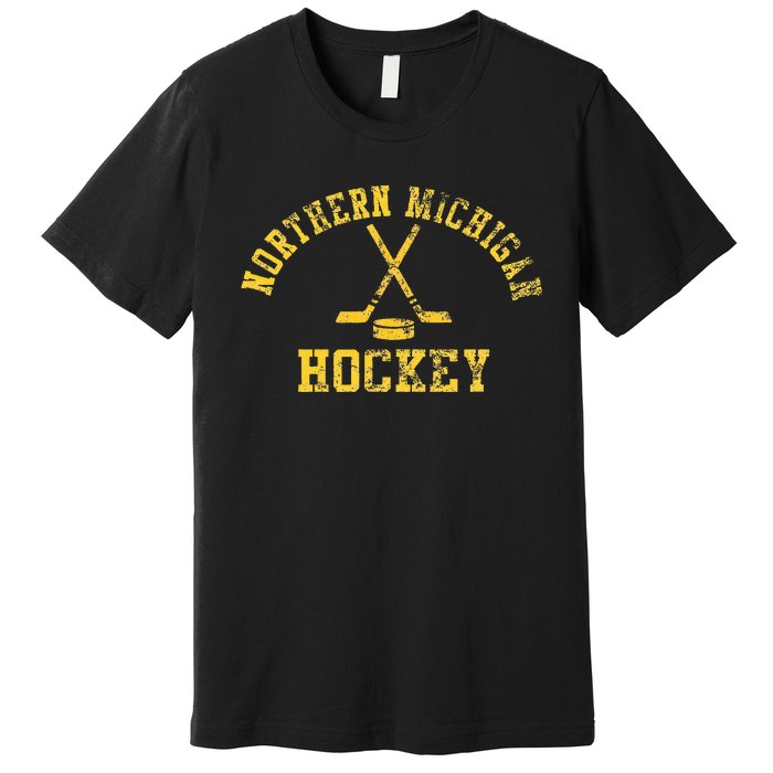 Vintage Northern Michigan Hockey Premium T-Shirt