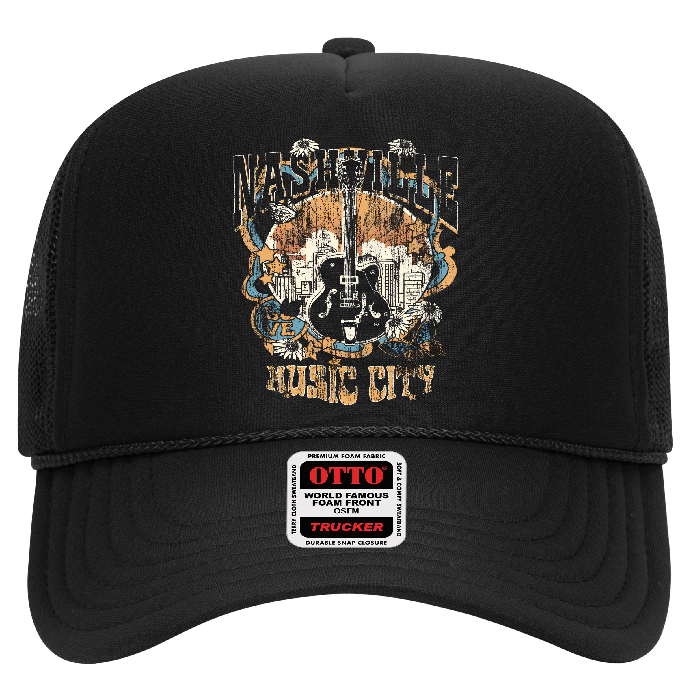 Vintage Nashville Music City Tennessee Hat
