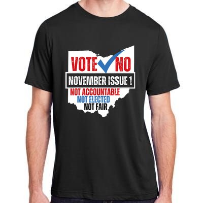 Votee No November Issue 1 Not Accountable Not Elected Not Fair Adult ChromaSoft Performance T-Shirt