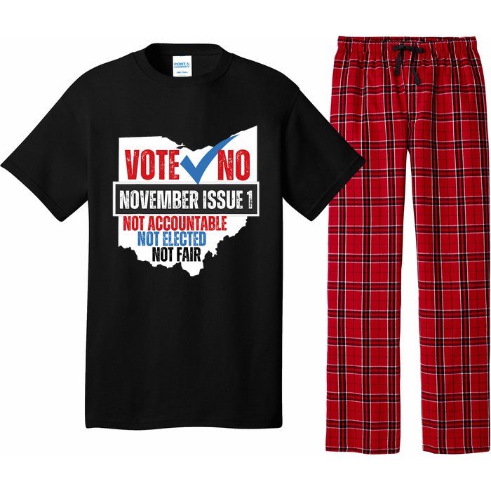 Votee No November Issue 1 Not Accountable Not Elected Not Fair Pajama Set