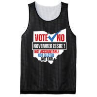 Votee No November Issue 1 Not Accountable Not Elected Not Fair Mesh Reversible Basketball Jersey Tank