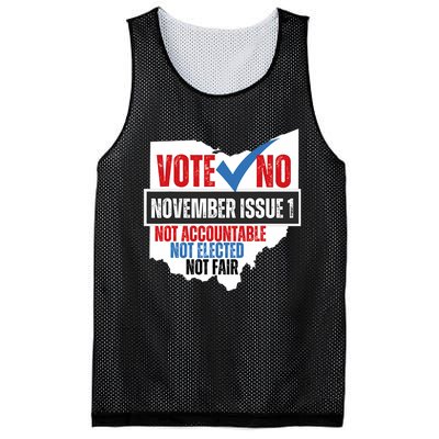 Votee No November Issue 1 Not Accountable Not Elected Not Fair Mesh Reversible Basketball Jersey Tank