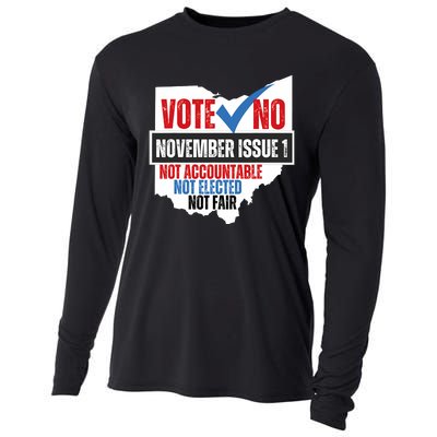 Votee No November Issue 1 Not Accountable Not Elected Not Fair Cooling Performance Long Sleeve Crew