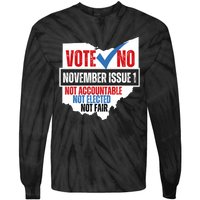 Votee No November Issue 1 Not Accountable Not Elected Not Fair Tie-Dye Long Sleeve Shirt