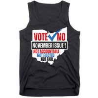 Votee No November Issue 1 Not Accountable Not Elected Not Fair Tank Top