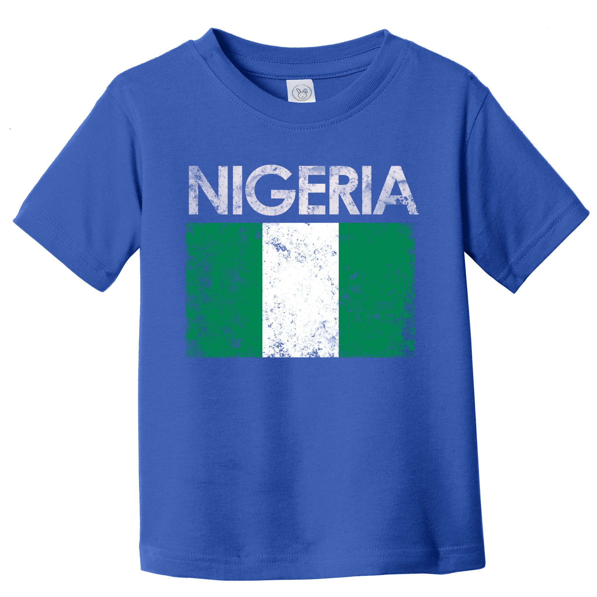 Vintage Nigeria Nigerian Flag Pride Gift Toddler T-Shirt