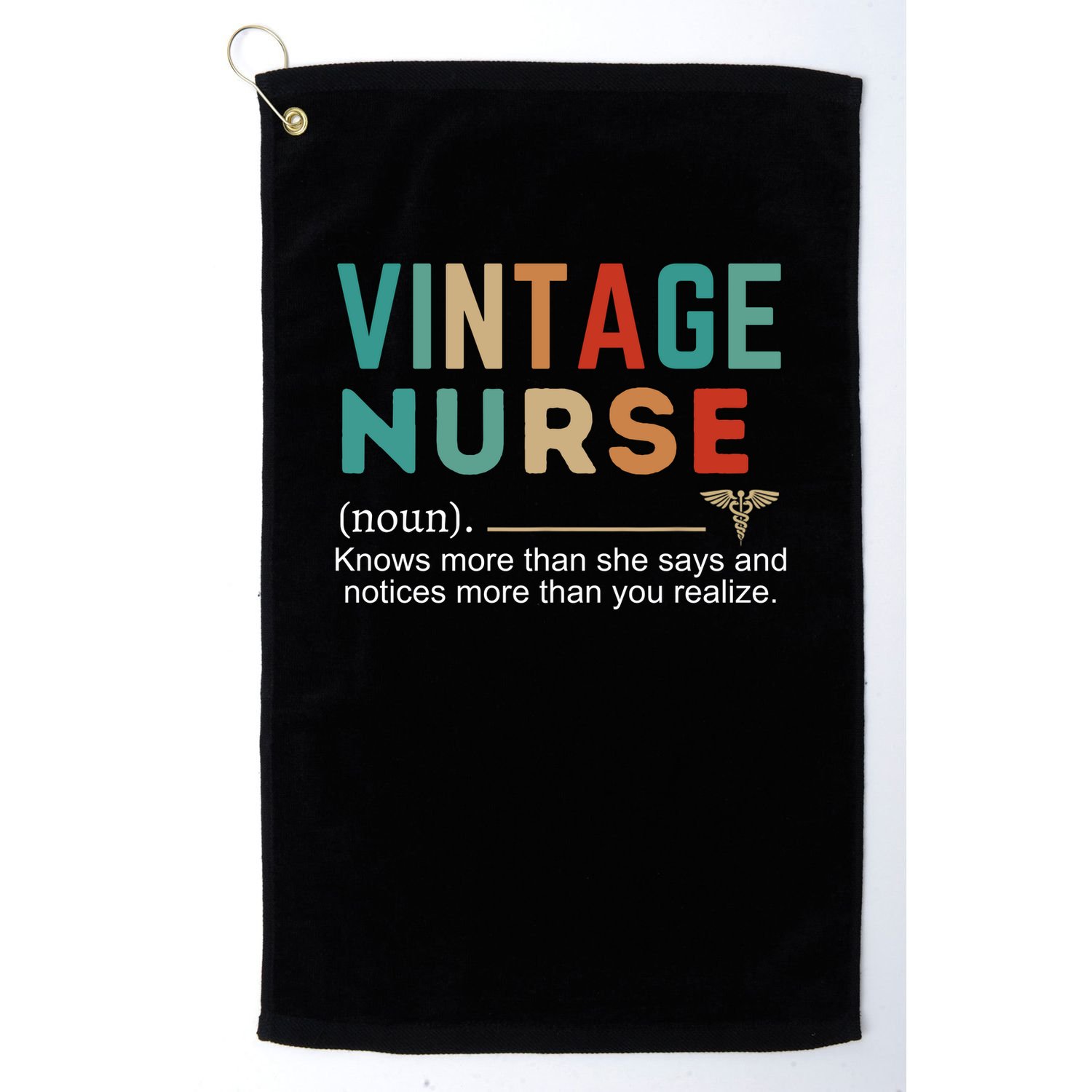 Vintage Nurse Noun Definition Golf Towel