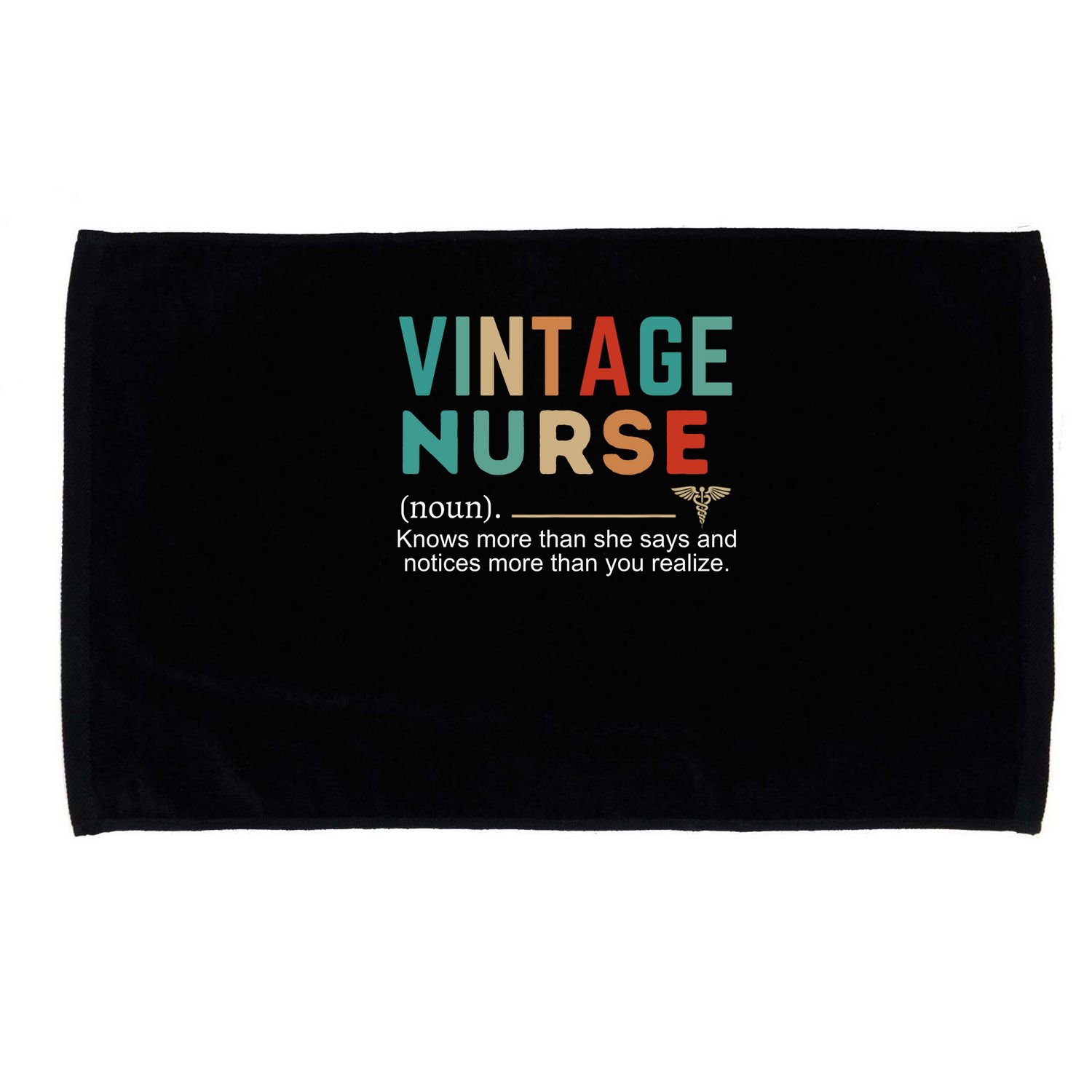 Vintage Nurse Noun Definition Microfiber Hand Towel