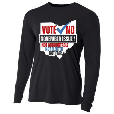 Vote No November Issue 1 Not Accountable Not Elected Not Fair Cooling Performance Long Sleeve Crew