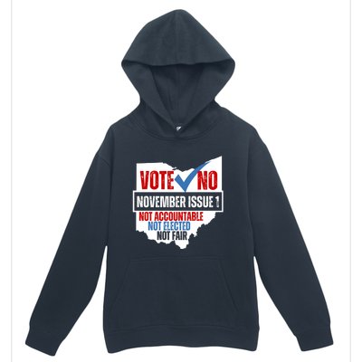 Vote No November Issue 1 Not Accountable Not Elected Not Fair Urban Pullover Hoodie