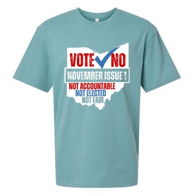 Vote No November Issue 1 Not Accountable Not Elected Not Fair Sueded Cloud Jersey T-Shirt