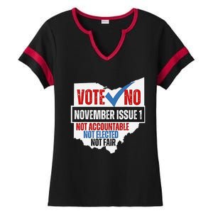 Vote No November Issue 1 Not Accountable Ladies Halftime Notch Neck Tee