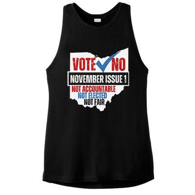 Vote No November Issue 1 Not Accountable Ladies PosiCharge Tri-Blend Wicking Tank