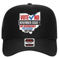 Vote No November Issue 1 Not Accountable High Crown Mesh Back Trucker Hat