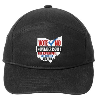 Vote No November Issue 1 Not Accountable 7-Panel Snapback Hat