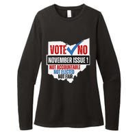 Vote No November Issue 1 Not Accountable Womens CVC Long Sleeve Shirt