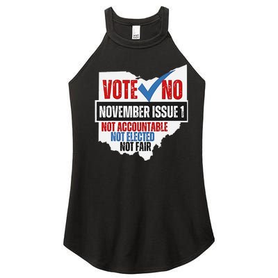 Vote No November Issue 1 Not Accountable Women's Perfect Tri Rocker Tank