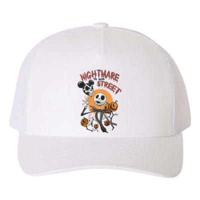 Vintage Nightmare On Main Street Halloween Yupoong Adult 5-Panel Trucker Hat