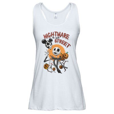 Vintage Nightmare On Main Street Halloween Ladies Essential Flowy Tank