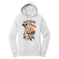 Vintage Nightmare On Main Street Halloween Women's Pullover Hoodie