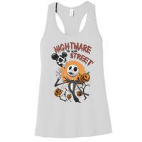 Vintage Nightmare On Main Street Halloween Women's Racerback Tank