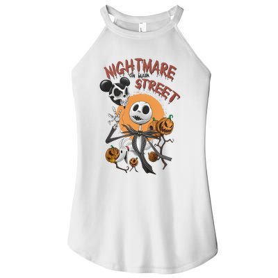 Vintage Nightmare On Main Street Halloween Women's Perfect Tri Rocker Tank