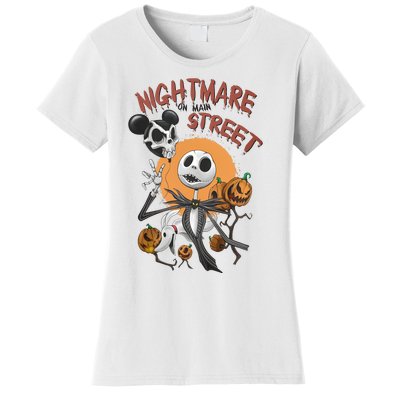 Vintage Nightmare On Main Street Halloween Women's T-Shirt