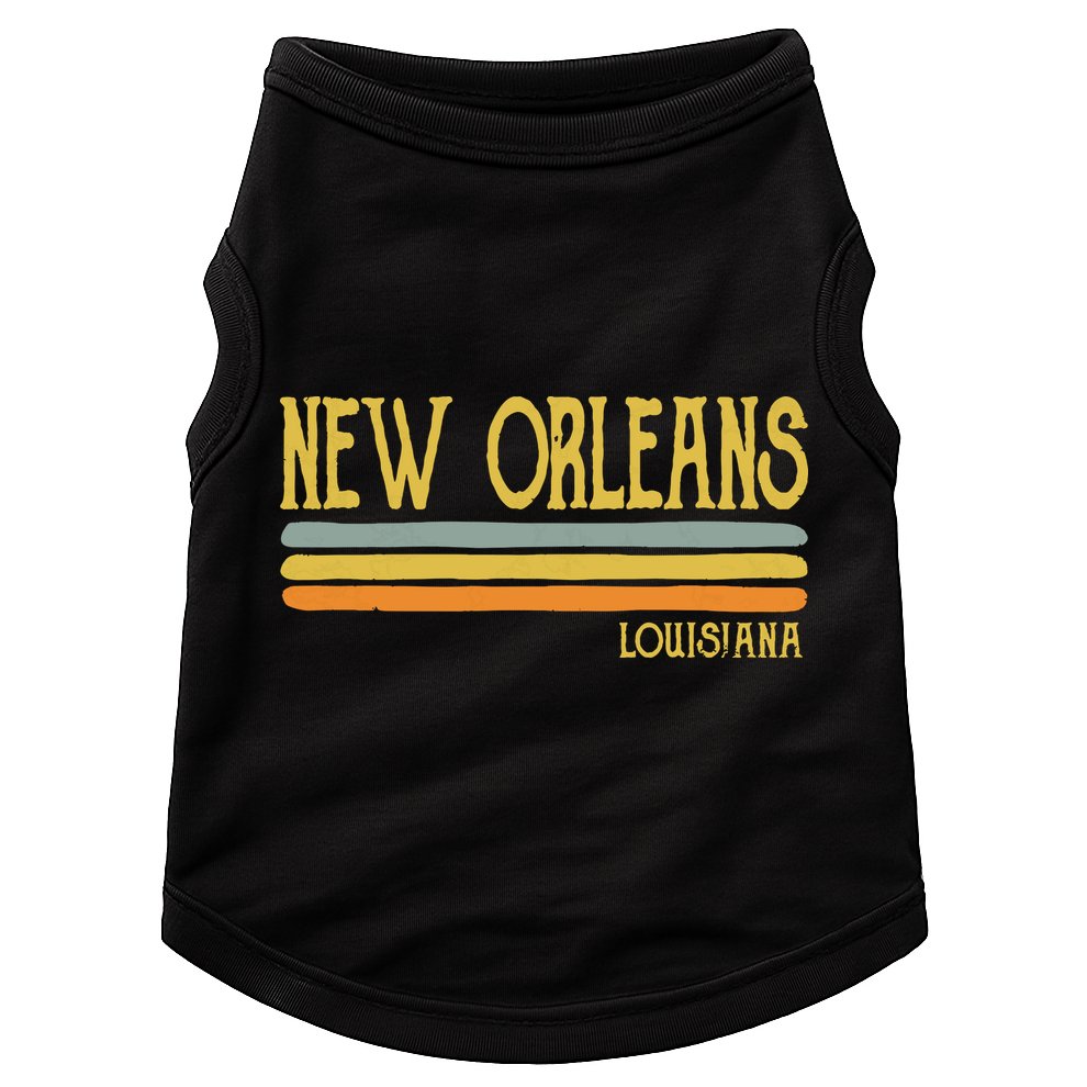 Vintage New Orleans Louisiana La Love Gift Souvenir Doggie Tank