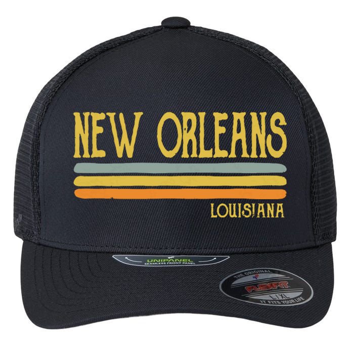 Vintage New Orleans Louisiana La Love Gift Souvenir Flexfit Unipanel Trucker Cap