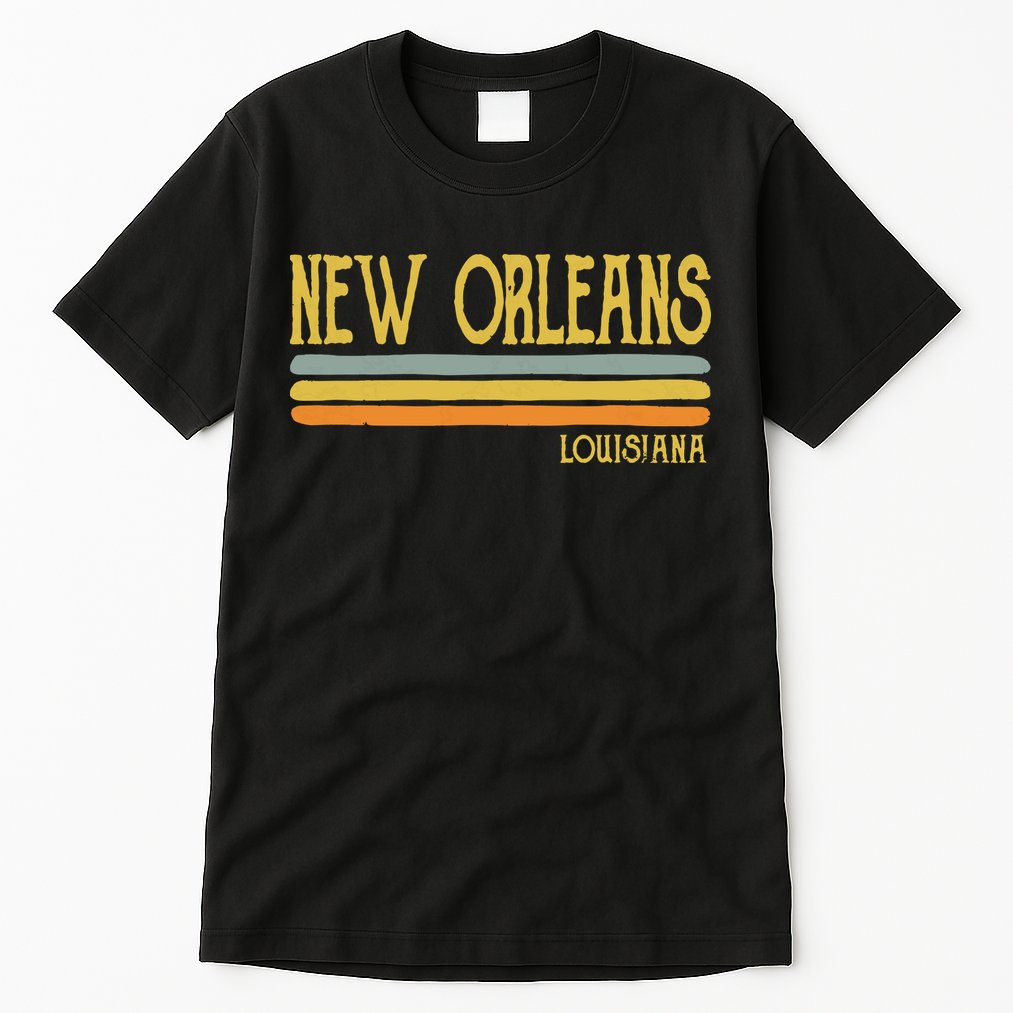 Vintage New Orleans Louisiana La Love Gift Souvenir Tall T-Shirt