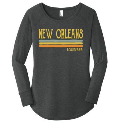 Vintage New Orleans Louisiana La Love Gift Souvenir Women's Perfect Tri Tunic Long Sleeve Shirt