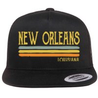 Vintage New Orleans Louisiana La Love Gift Souvenir Flat Bill Trucker Hat