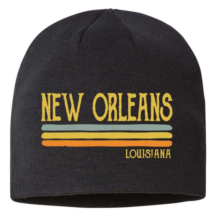 Vintage New Orleans Louisiana La Love Gift Souvenir Sustainable Beanie