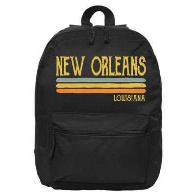 Vintage New Orleans Louisiana La Love Gift Souvenir 16 in Basic Backpack