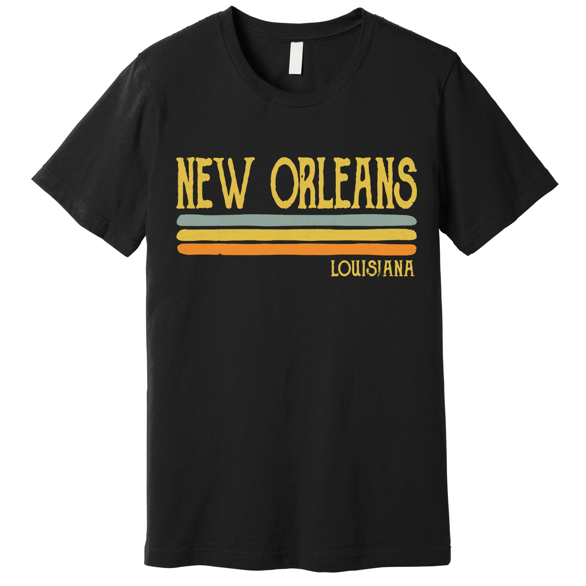 Vintage New Orleans Louisiana La Love Gift Souvenir Premium T-Shirt
