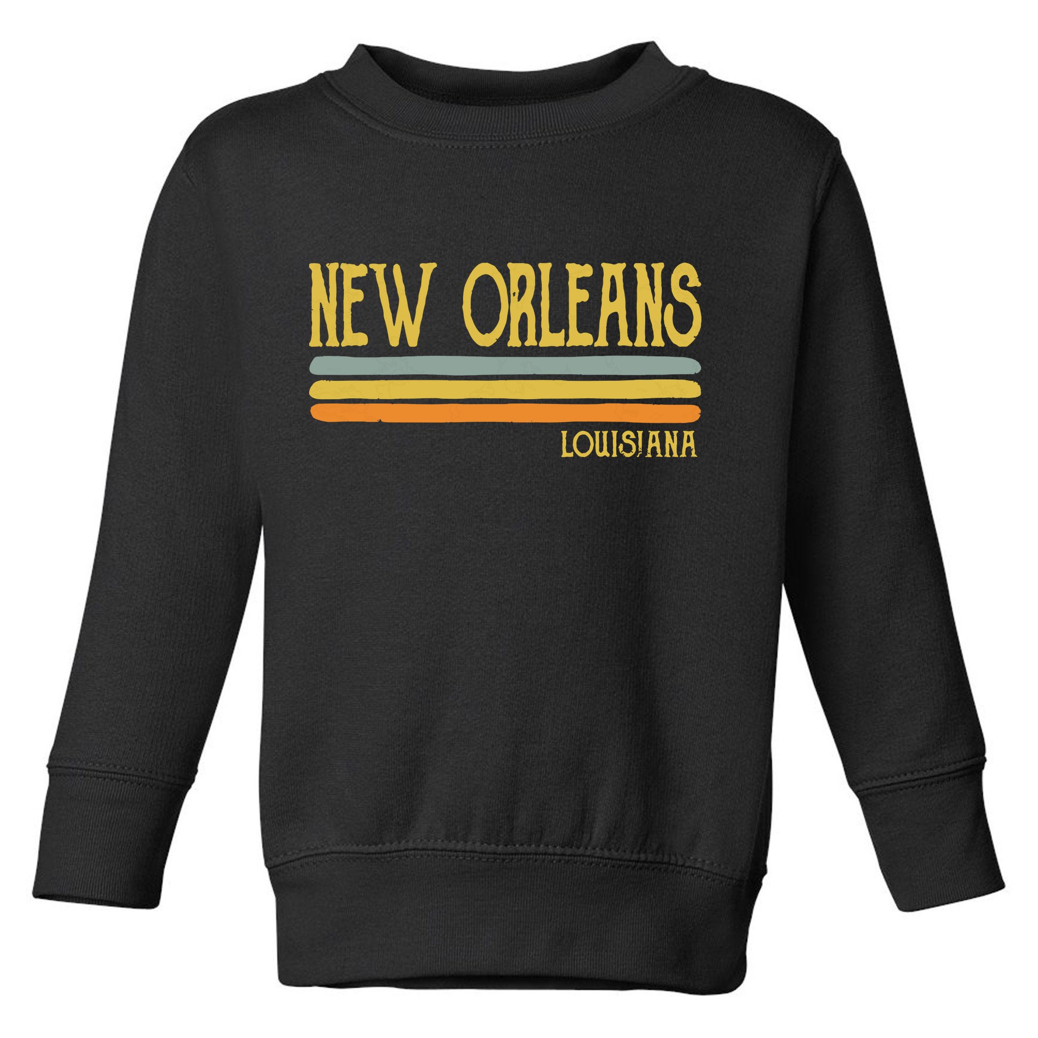 Vintage New Orleans Louisiana La Love Gift Souvenir Toddler Sweatshirt