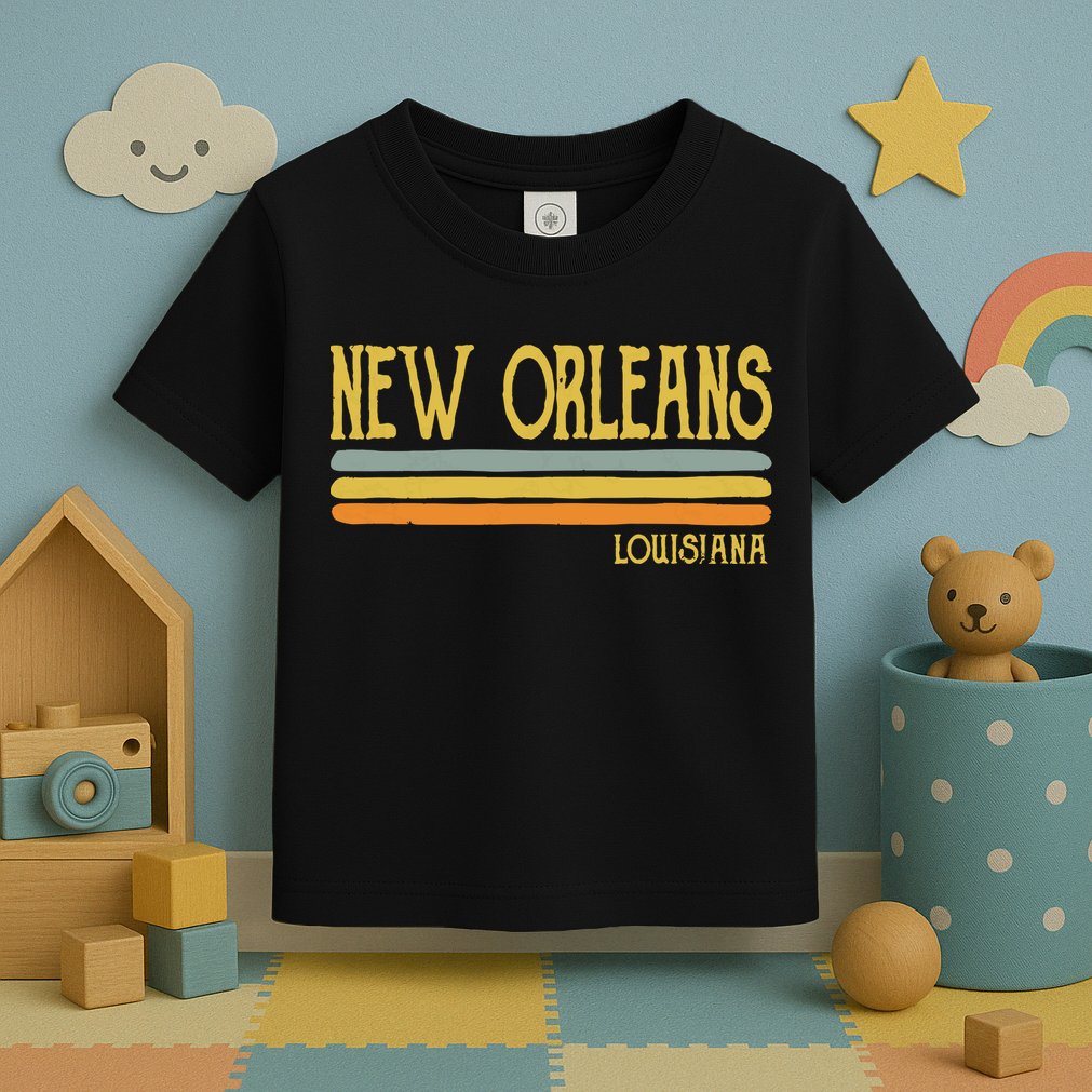 Vintage New Orleans Louisiana La Love Gift Souvenir Toddler T-Shirt