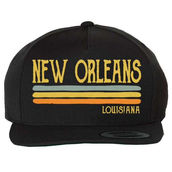 Vintage New Orleans Louisiana La Love Gift Souvenir Wool Snapback Cap