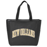 Vintage New Orleans Zip Tote Bag