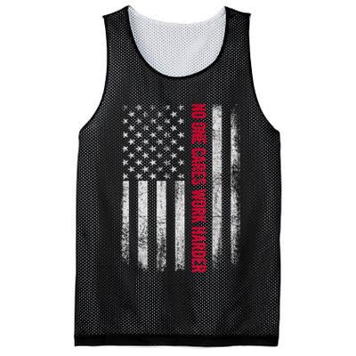 Vintage No One Cares Work Harder Meme Work Harder Motivational Quote Mesh Reversible Basketball Jersey Tank